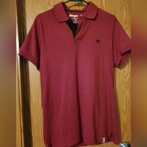 Aeropostale Men's Burgundy Polo Shirt